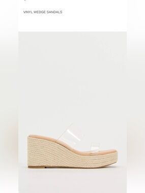 Vinyl Wedge Sandals